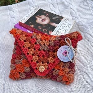 Handmade Crochet Envelope Clutch